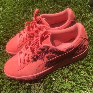 Puma Suede TOL GraphicFloral Lace Up SIZE 7.5 MEN